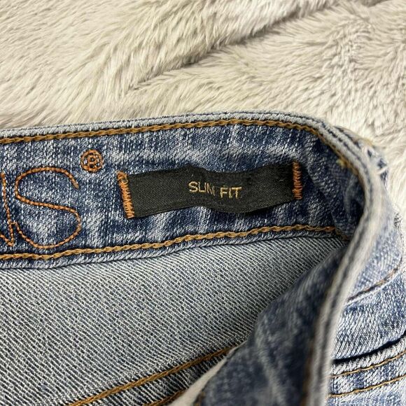 Jag Jeans Women 4 Mid Rise Slim Fit Blue Medium Wash Straight Leg Denim Casual - Picture 6 of 10